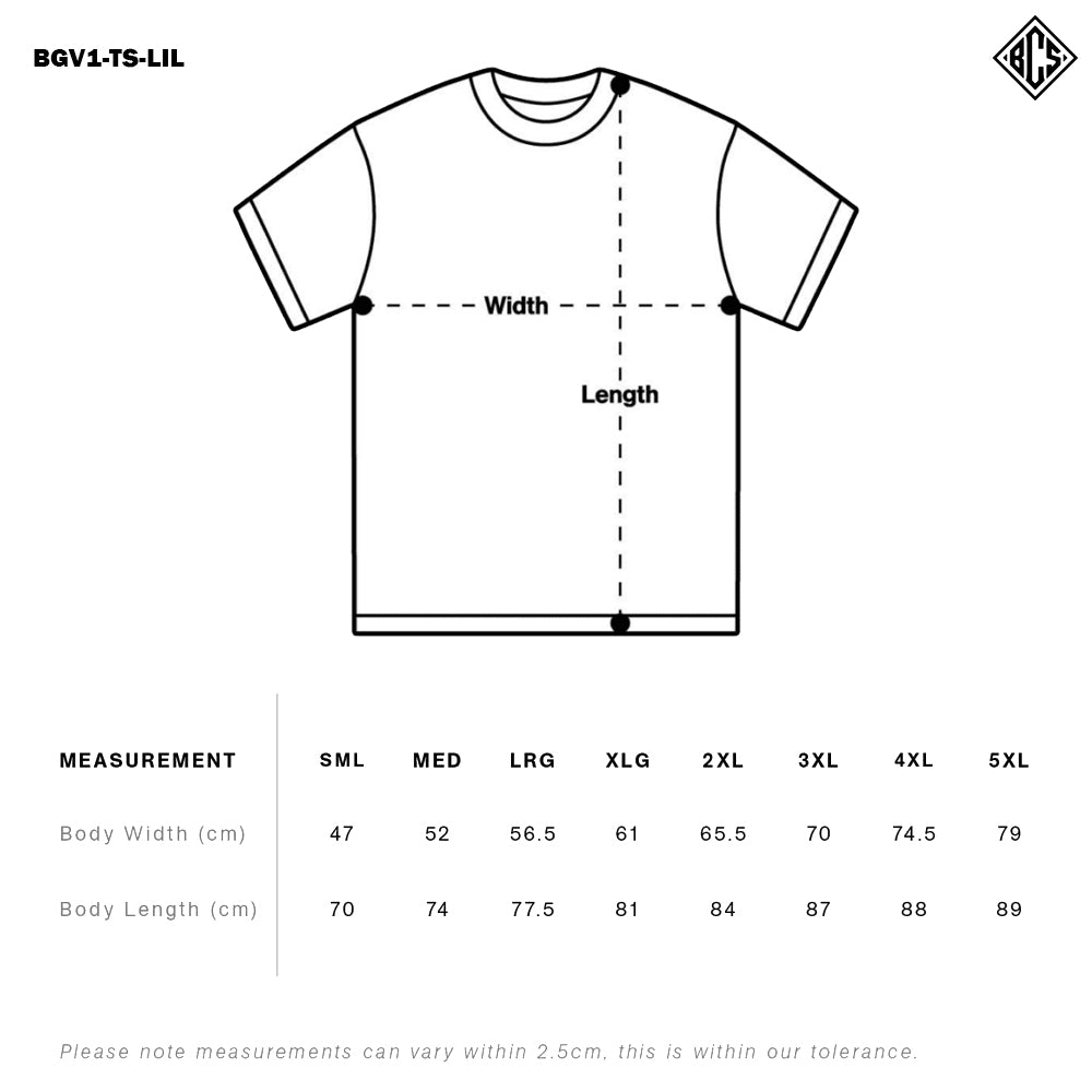 'Bad Creature Society' Minimal T-Shirt - Lilac