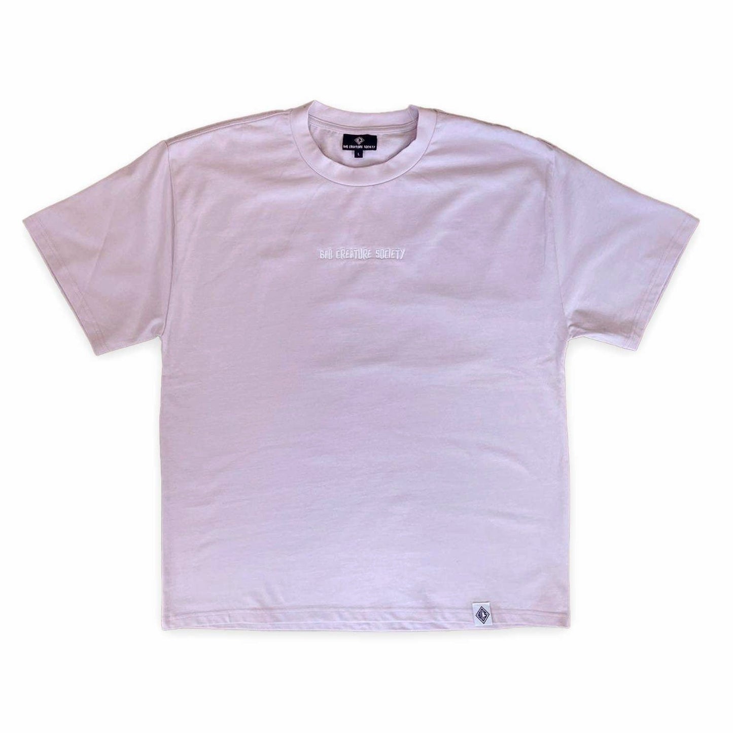 'Bad Creature Society' x 'Team Breast Friends' Minimal T-Shirt - Pink