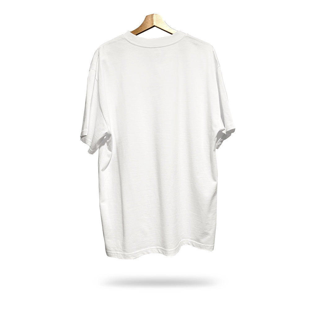 'Bad Creature Society' Minimal T-Shirt - White