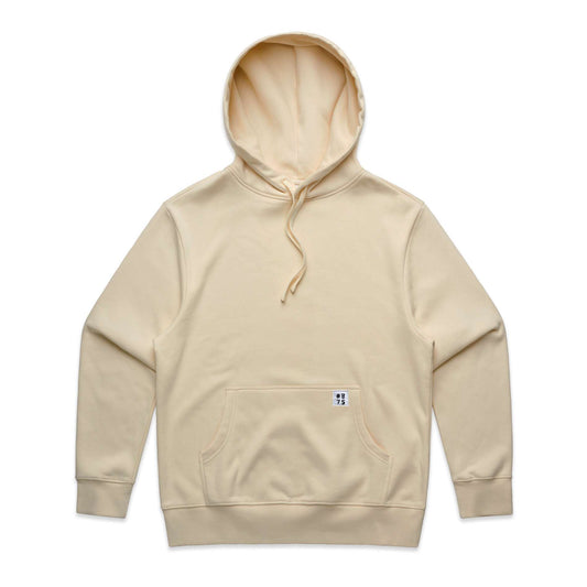 'Stacked' Logo Cream Hoodie