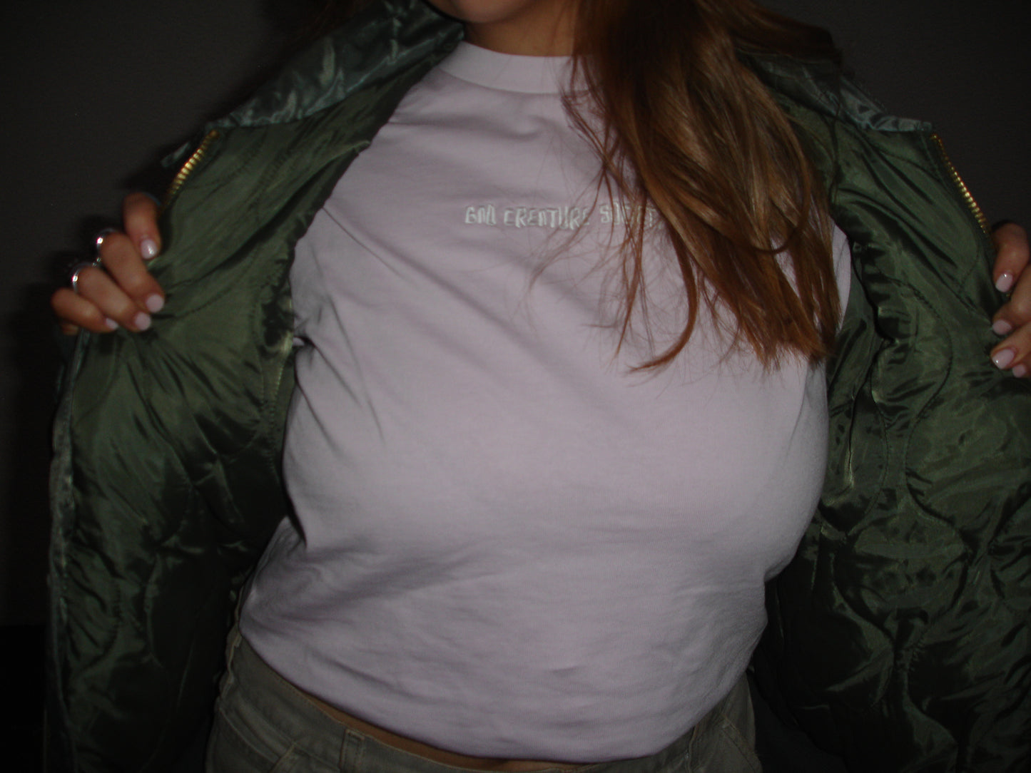 'Bad Creature Society' x 'Team Breast Friends' Minimal T-Shirt - Pink