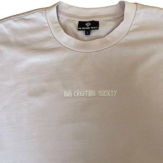 'Bad Creature Society' x 'Team Breast Friends' Minimal T-Shirt - Pink